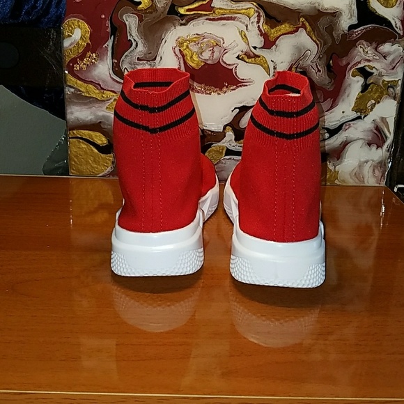 Womens "Tyga" Ultra Lightweight High Sock Sneakers - Picture 5 of 8